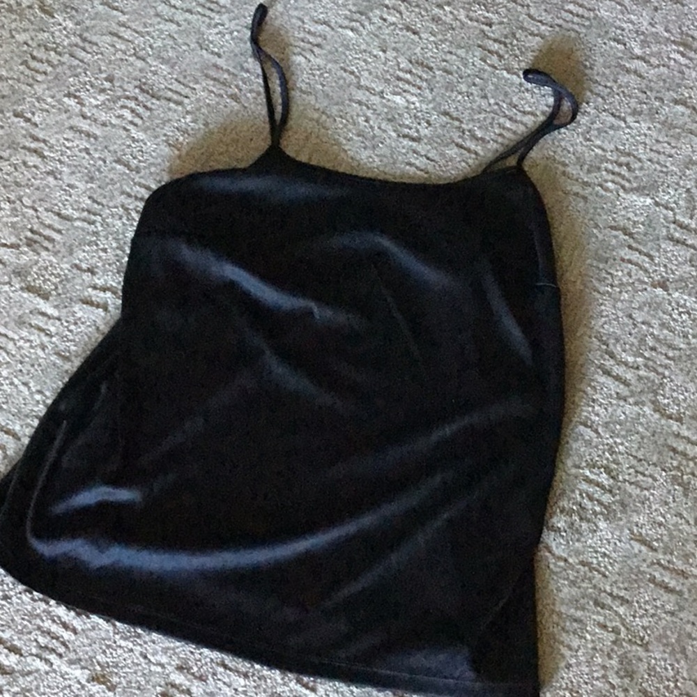 Faded Glory blk silky tank size XL